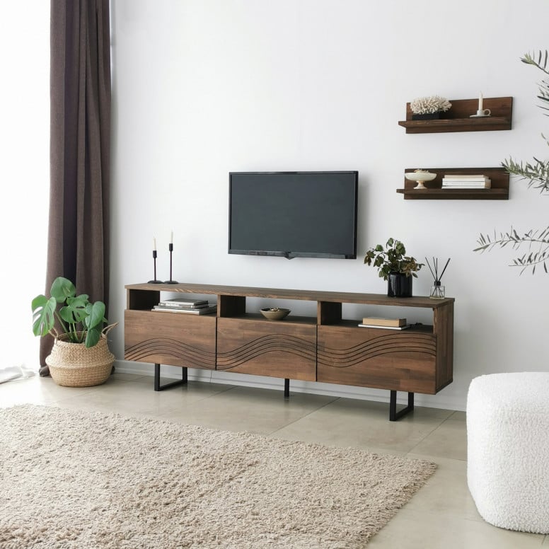 Comoda TV Onda - Walnut - 5 | YEO