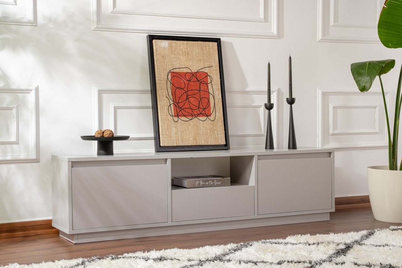 Comoda TV Vanguard Gri - 2 | YEO