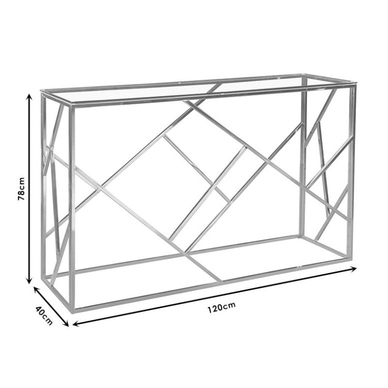 Consola Mabs Silver 120x40x78 cm