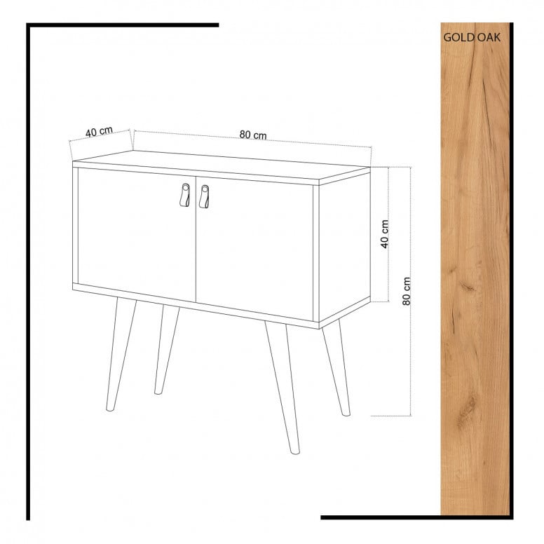 Consola Rebecca Oak-Alb - 3 | YEO