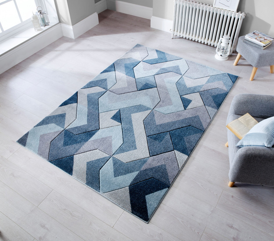 Covor Aurora Albastru 120x170 cm, Flair Rugs