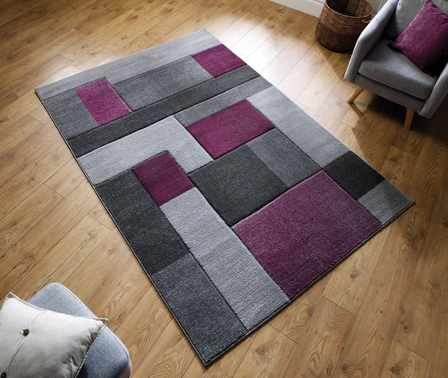 Covor Cosmos Violet/Gri 200X290 cm, Flair Rugs