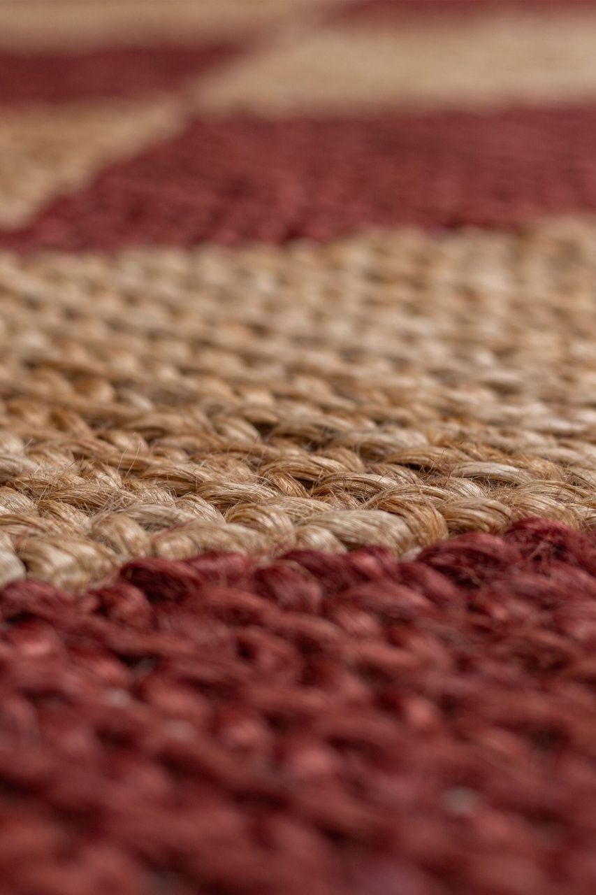 Covor Effie Diamond Jute Teracota 160x230 cm, Flair Rugs