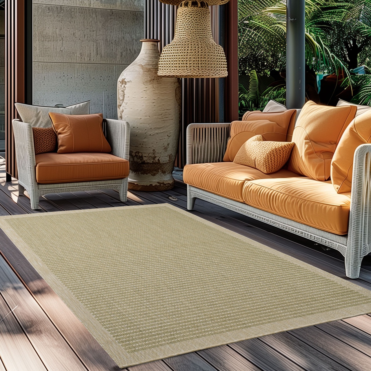 Covor Giza Verde 200x290 cm - 1 | YEO