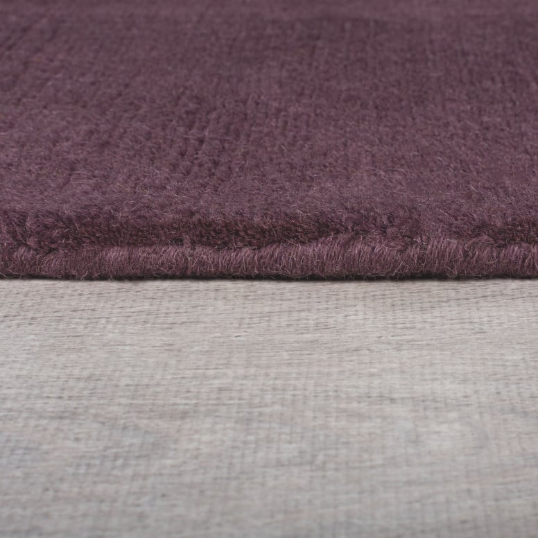 Covor Textured Wool Border Violet 160X230 cm, Flair Rugs