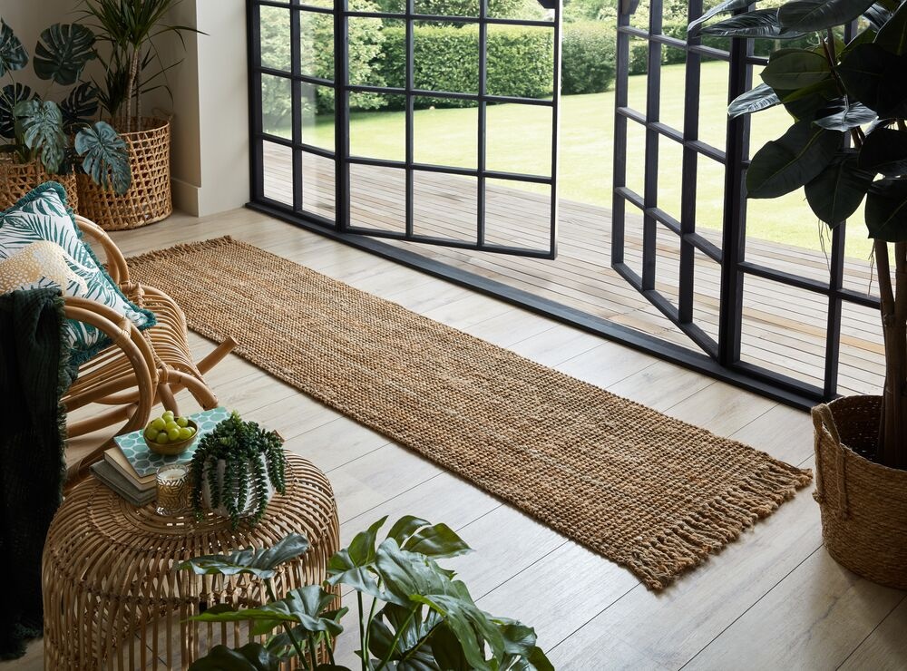 Covor traversă Jute Boucle Gri 60X300 cm, Flair Rugs