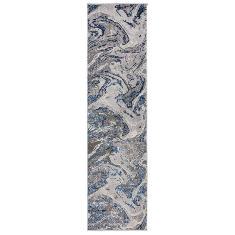 Covor traversă Marbled Bleumarin 80X300 cm, Flair Rugs - 1 | YEO