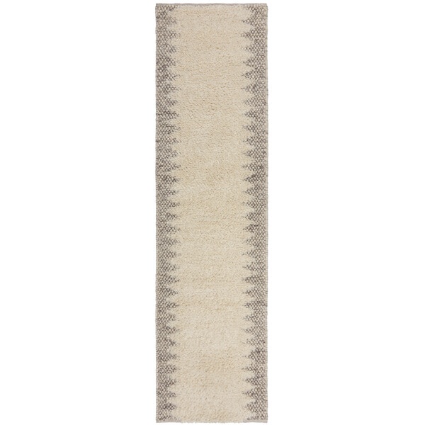 Covor traversa Minerals Border Negru 60X230 cm, Flair Rugs - 1 | YEO