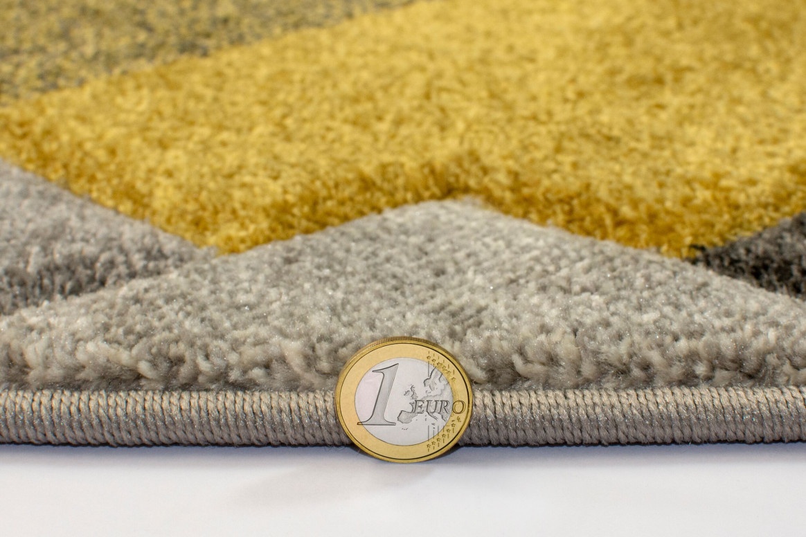 Covor traversă Nimbus Gri/Galben Ochre 80X230 cm, Flair Rugs