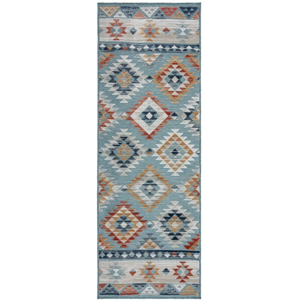 Covor traversa Plaza Avery Albastru 80X230 cm, Flair Rugs - 2 | YEO