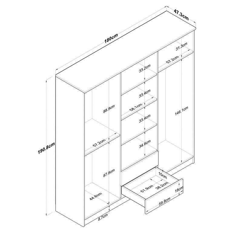 Dulap BA115 - 2283 - 6 | YEO