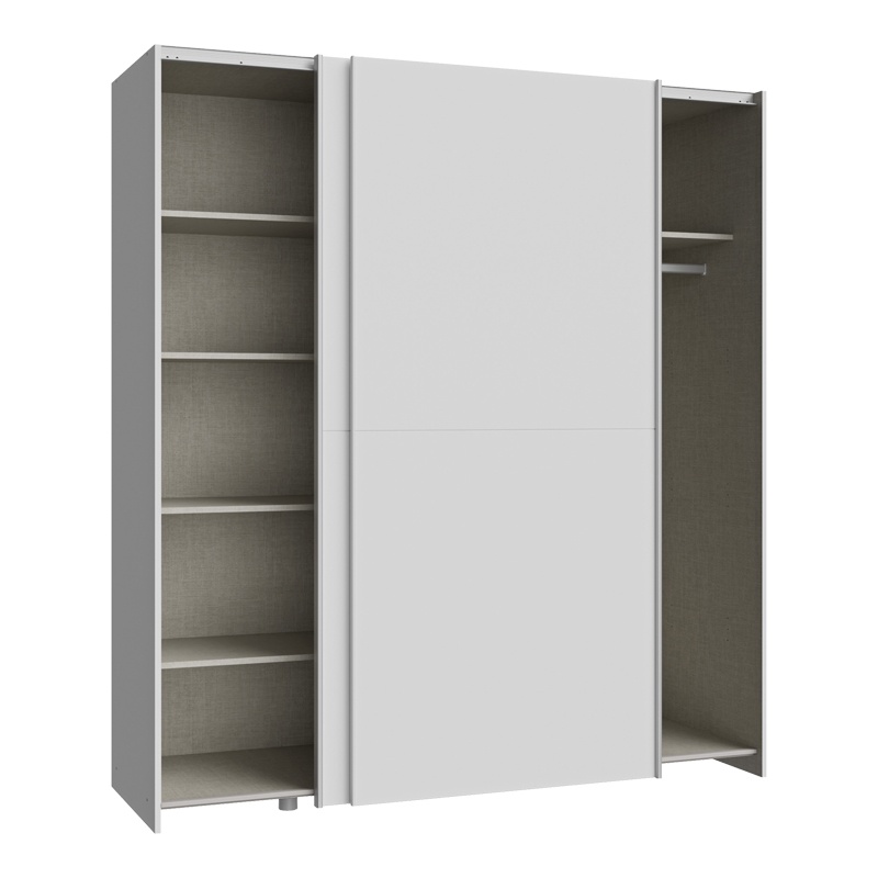 Dulap cu 2 usi Noez I Alb 170.5x61x190.5 cm - 1 | YEO