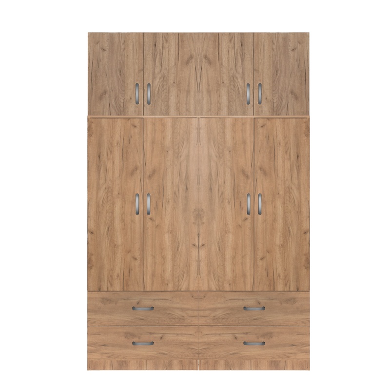 Dulap cu 4 sertare Zelia A, Pako World, Stejar, 158x42x240 cm - 1 | YEO