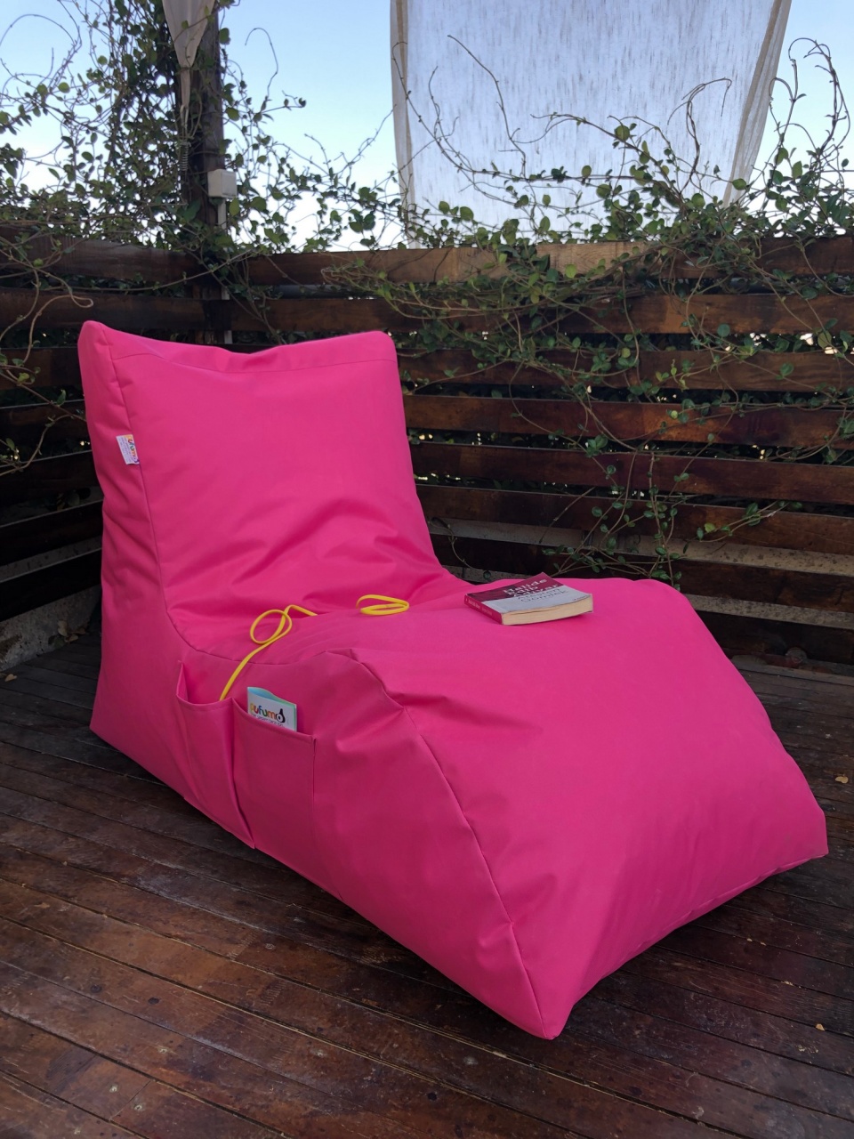 Fotoliu de gradina puf beanbag Daybed Roz - 2 | YEO