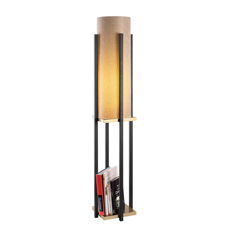 Lampadar 7130 - Black, Gold Negru/Auriu - 2 | YEO