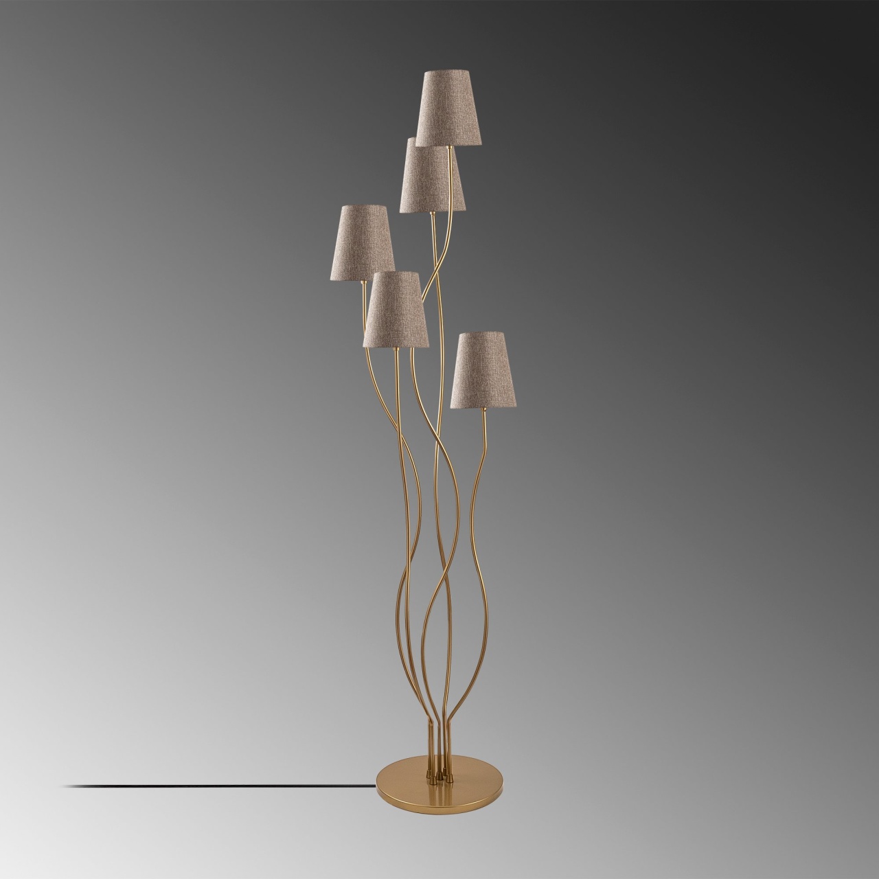 Lampadar Bonibon Auriu 44x44x160 cm - 3 | YEO