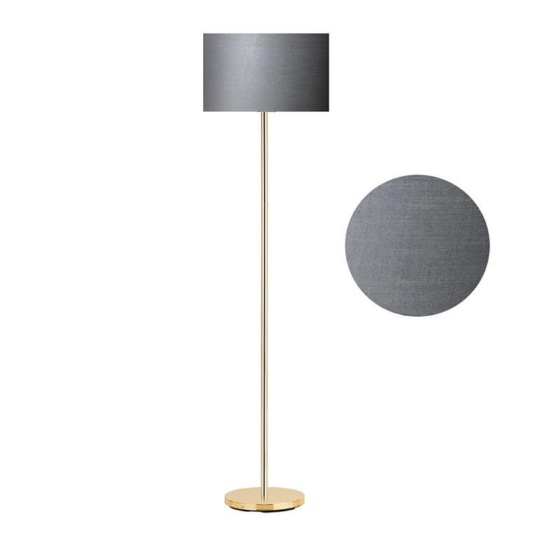 Lampadar din Metal PWL-0137, E27 palarie antracit auriu, 30x150 cm