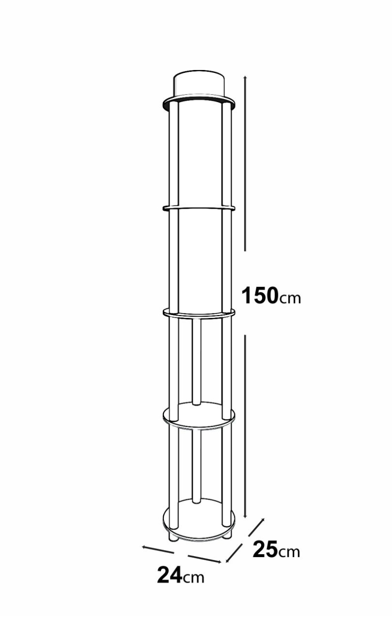 Lampadar KS-11107 Nuc 17x35x150 cm - 3 | YEO