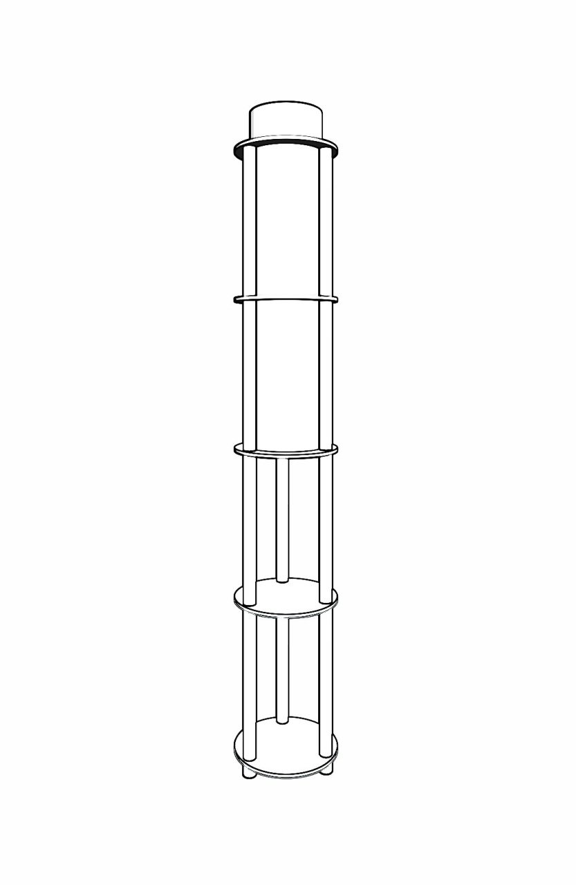 Lampadar KS-11107 Nuc 17x35x150 cm - 5 | YEO