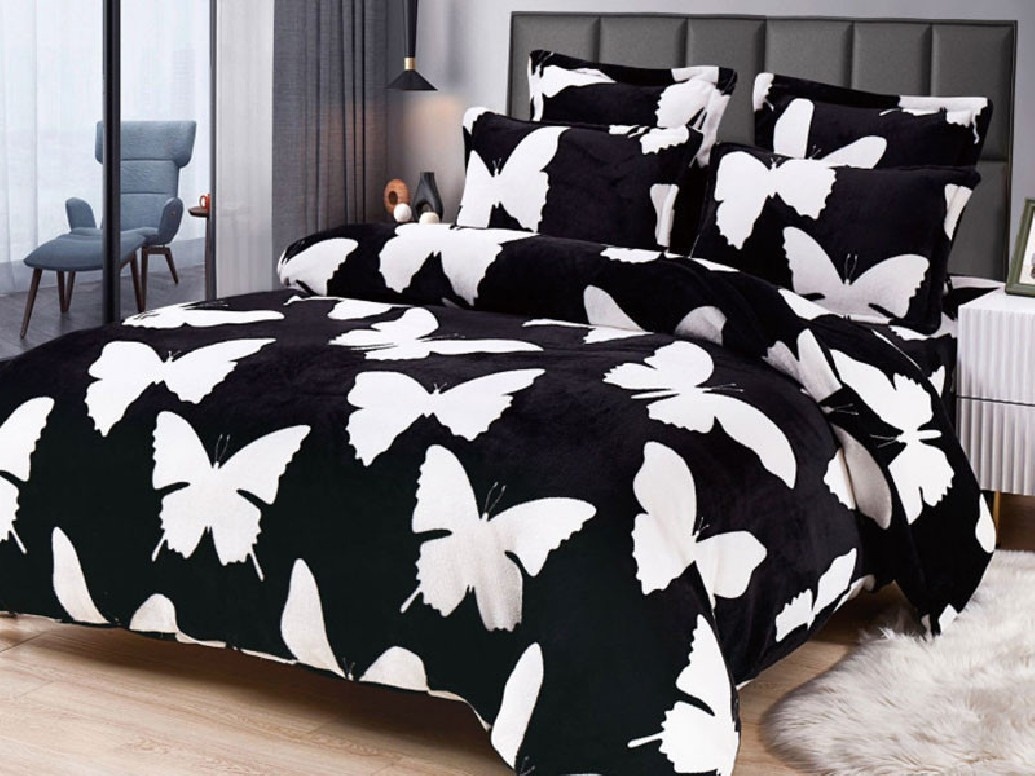 Lenjerie cocolino cu elastic 180x200 Black Sky(Cocolino)