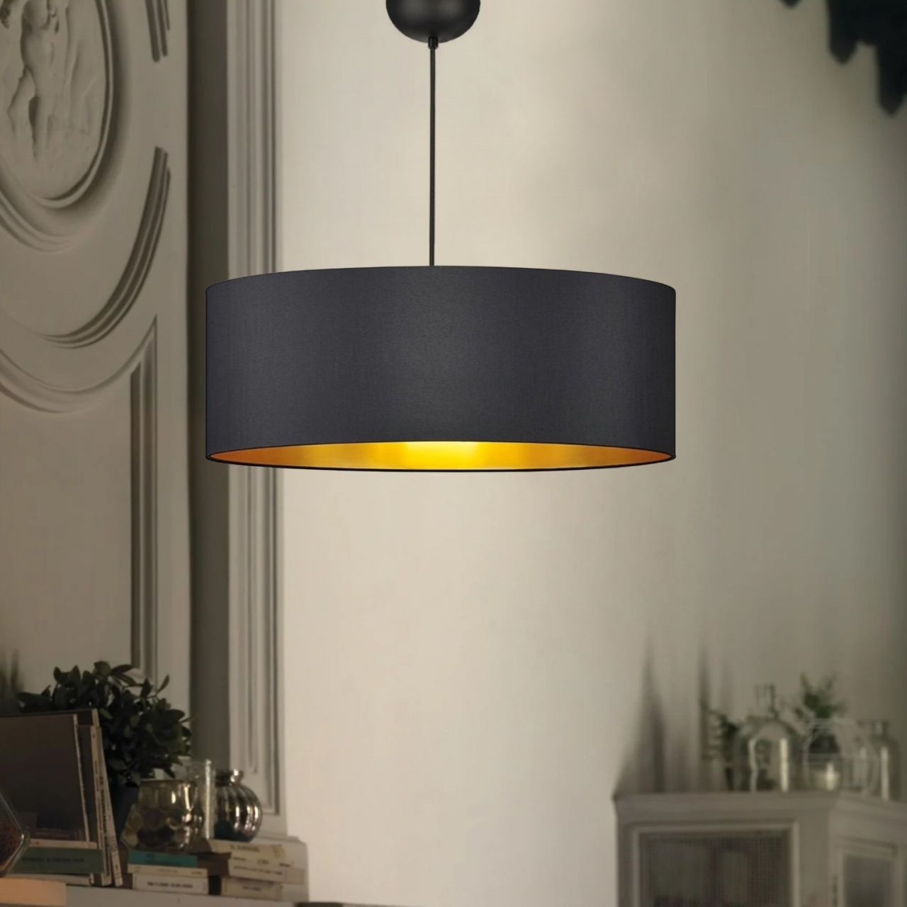 Lustra AYD-3533 Negru 52x52x70 cm