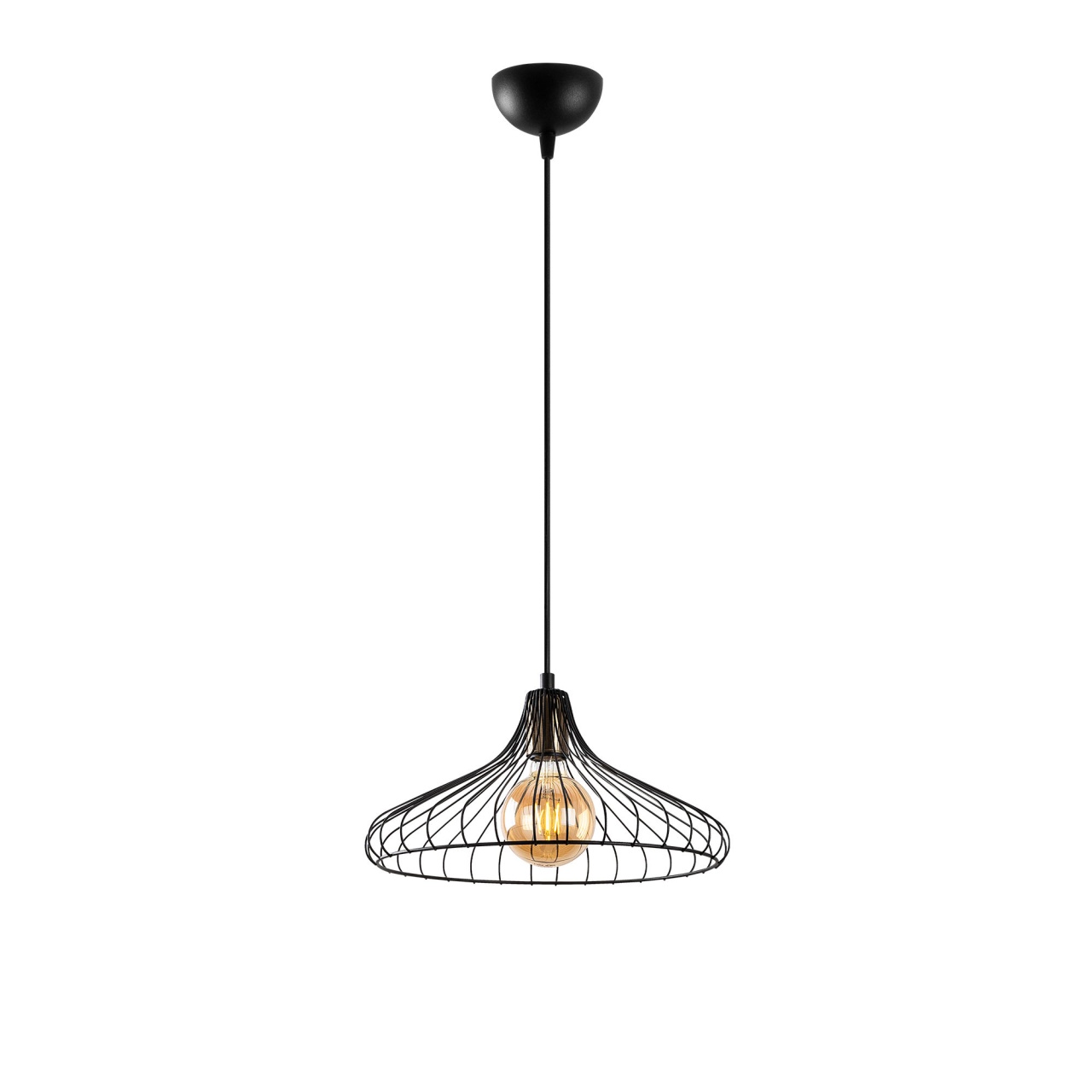 Lustra Depay Negru 36x36x120 cm - 4 | YEO