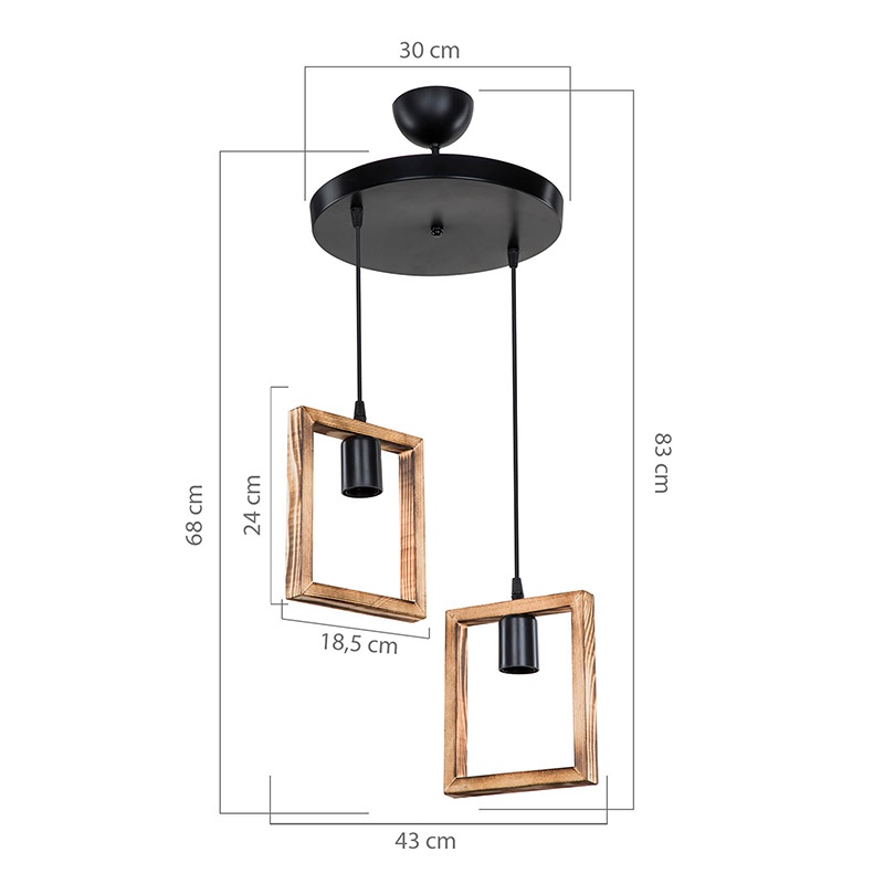 Lustra Isolate Pako World Nuc 43x43x83 cm