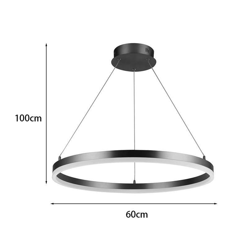 Lustra LED Nebrian Auriu 60x60x15 cm