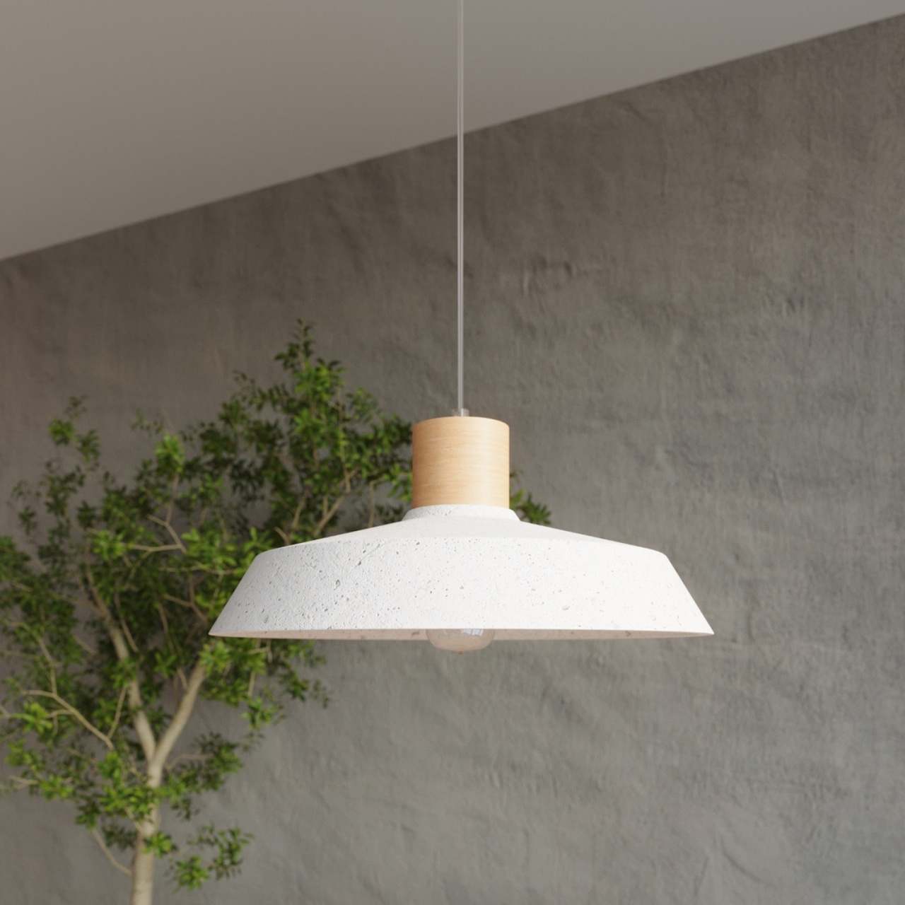 Lustra suspendata Afra Gri 40x40x115 cm
