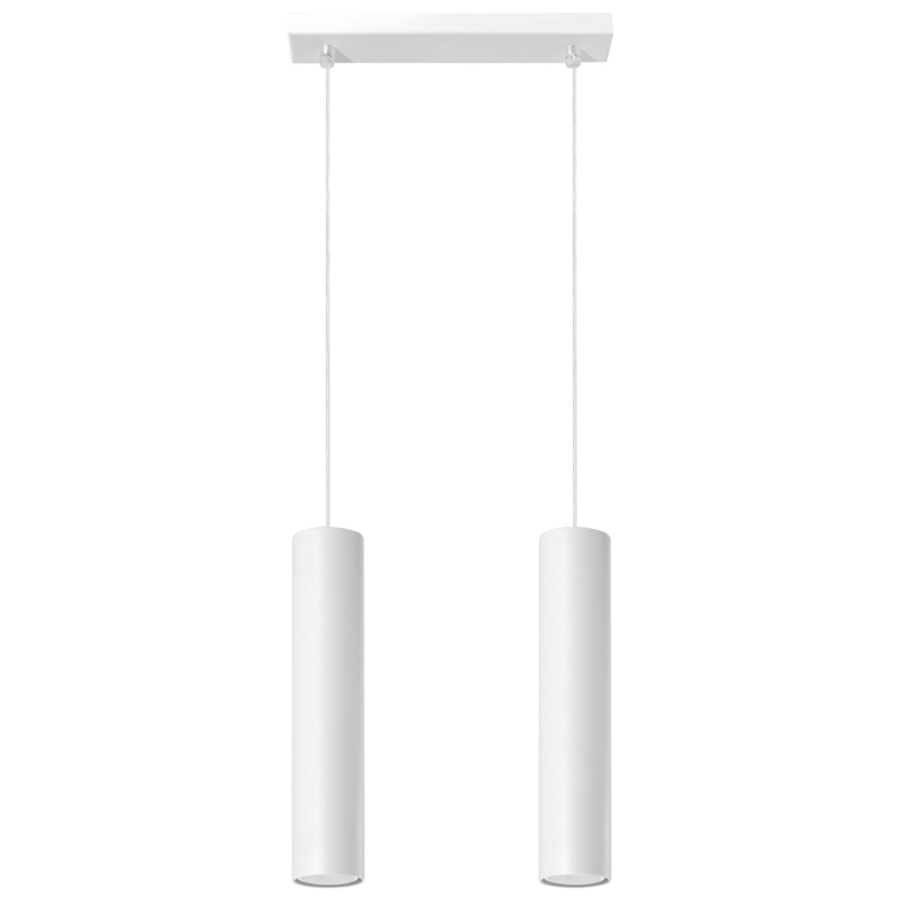 Lustra suspendata Lagos Alb 30x6x90 cm