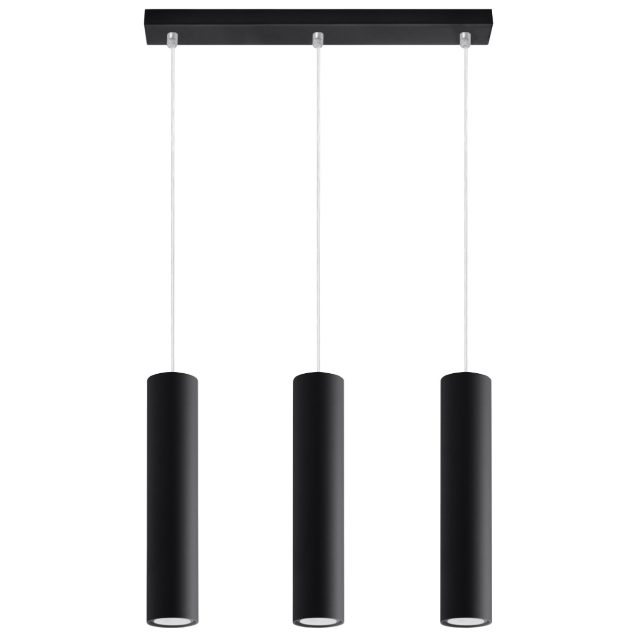 Lustra suspendata Lagos Negru 45x6x90 cm