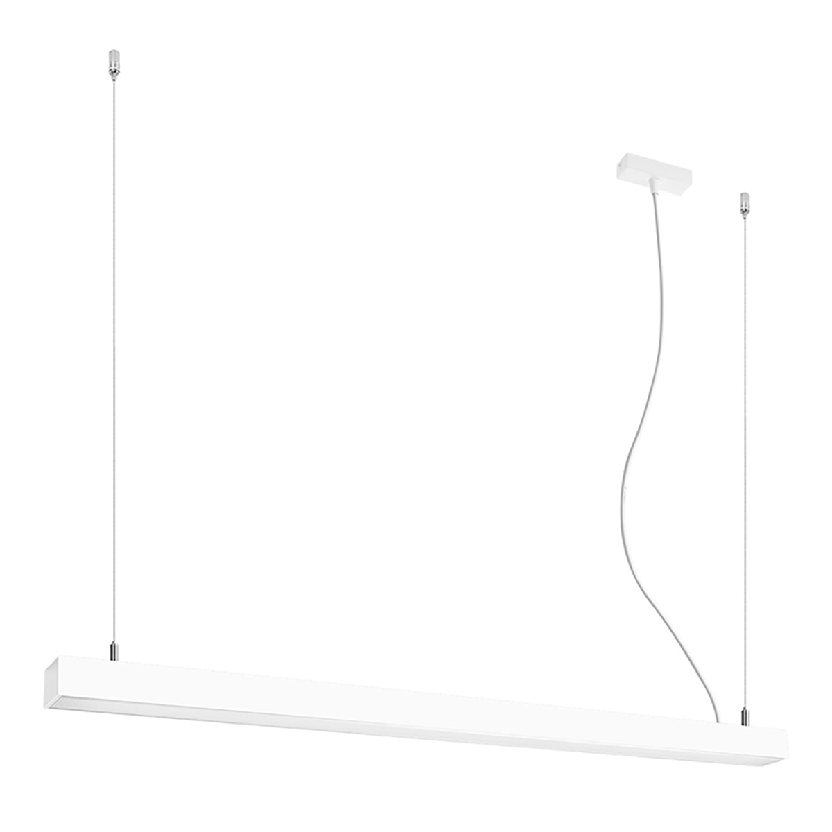 Lustra suspendata LED Pinne Alb 3000K 118x6x150 cm