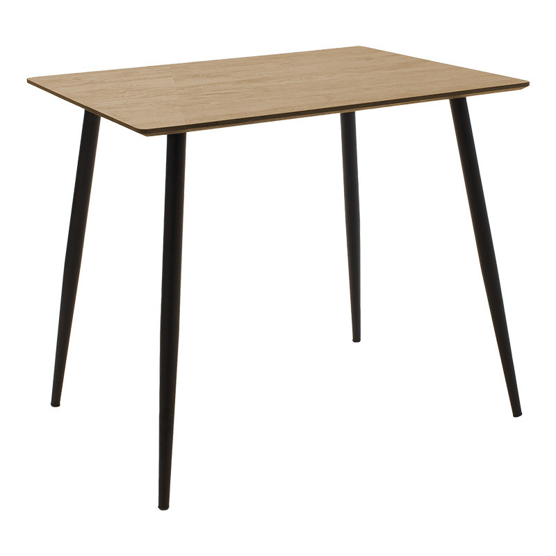 Masa Cuba MDF culoare sonoma - negru 70x70x75cm