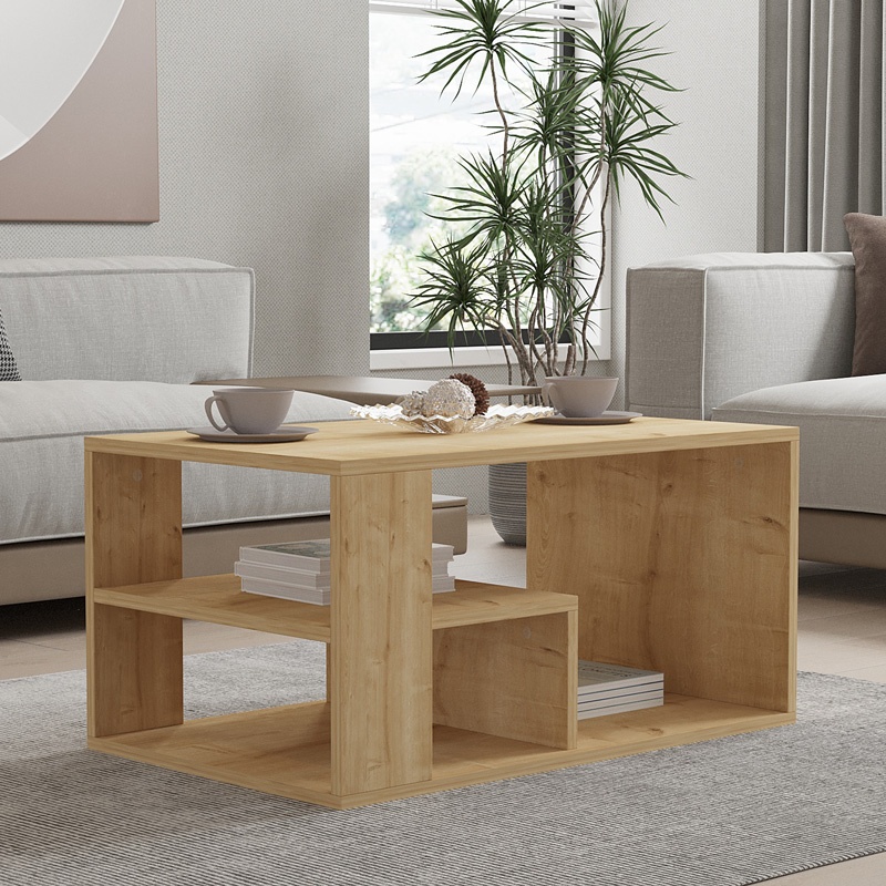 Masa de cafea Sobu, Pako World, Stejar, 80x50x40 cm - 1 | YEO