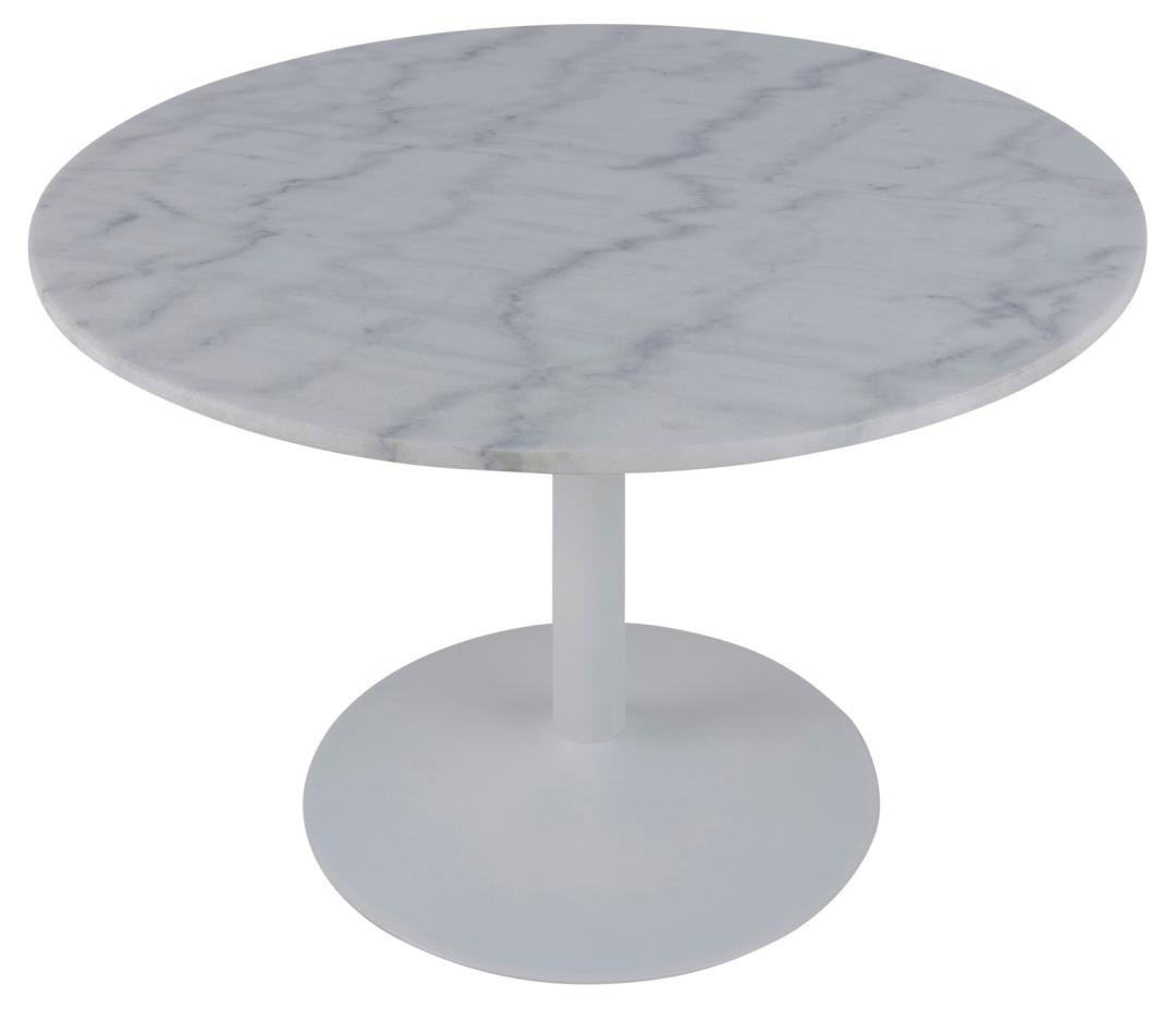 Masa dining Tarifa, Alb, 75x110x110 cm - Imagine 4