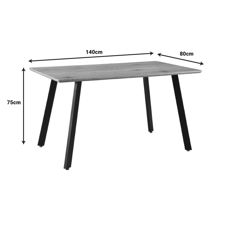Masa dining Toafel, Pako World, Natural, 140x80x75 cm