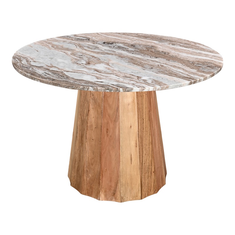 Masa Ezerdian boho Natural 150x150x76 cm - 1 | YEO
