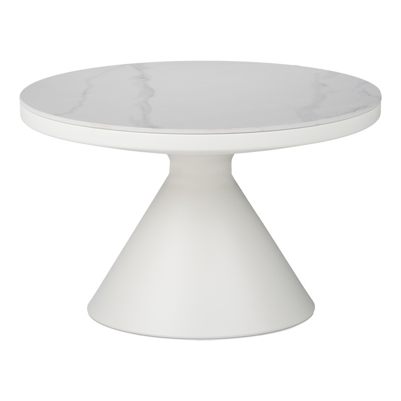 Masuta de cafea Coozlin Alb 70x70x40 cm