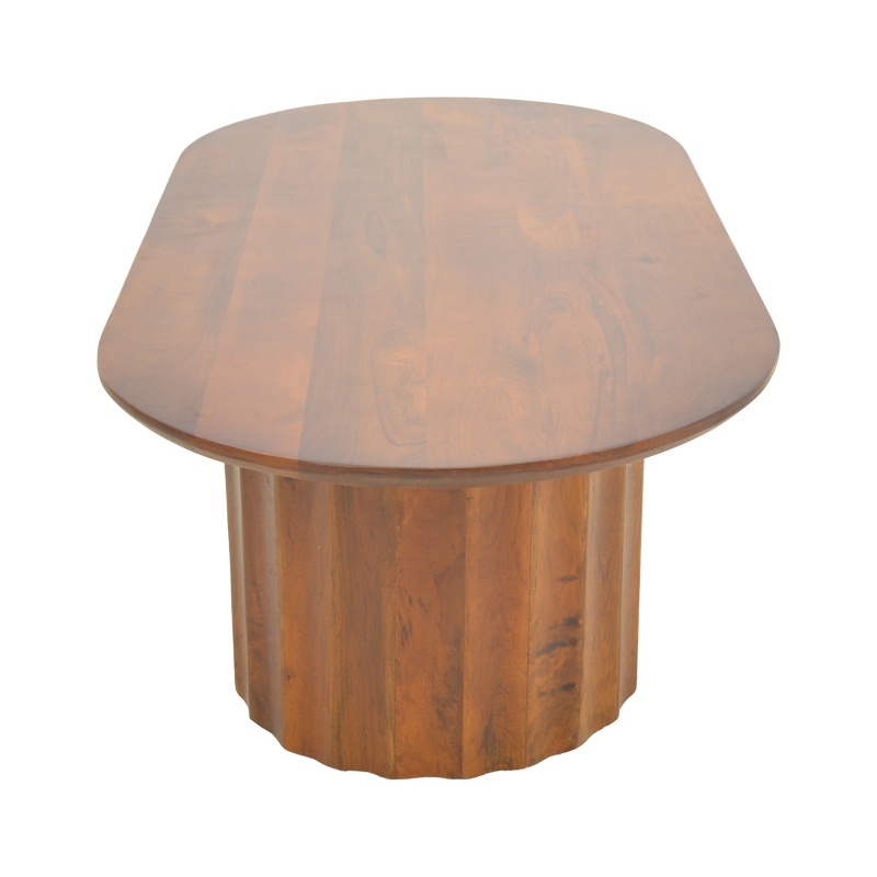 Masuta de cafea, Flute, Nuc, 65x130x40 cm - 5