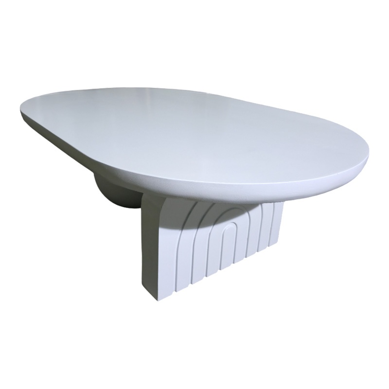 Masuta de cafea Kane boho Alb 110x72x38 cm - 1 | YEO