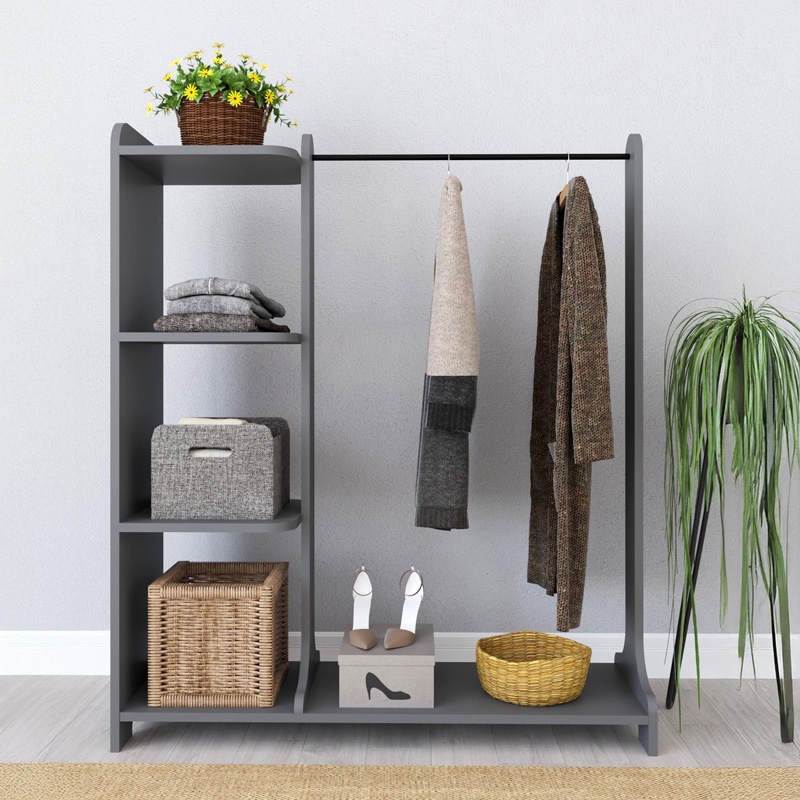 Mobilier hol Renesmee, Pako World, Antracit, 106x45x128 cm