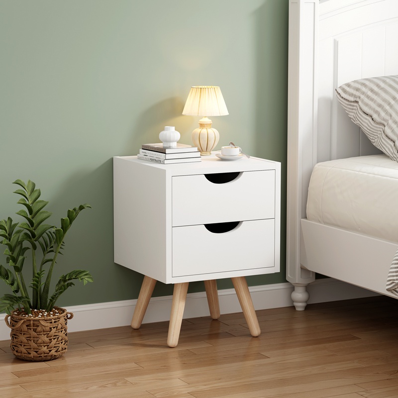 Noptiera Selma, Pako World, Alb, 29x29x45 cm - 1 | YEO