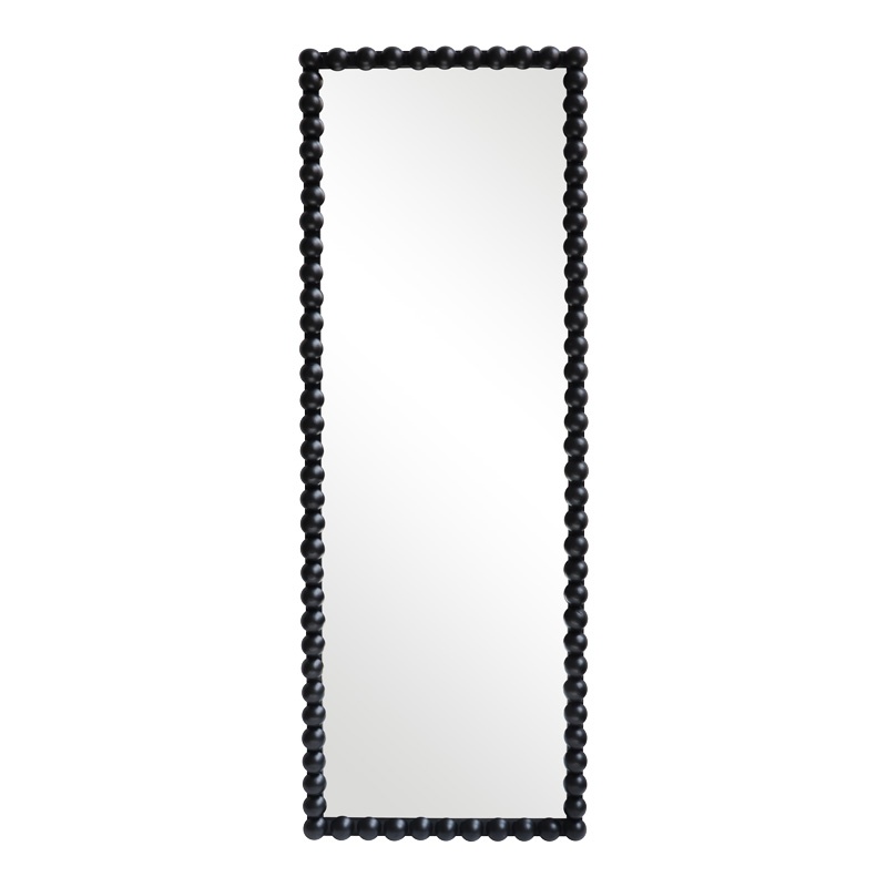 Oglinda cu lemn Ledalo, Pako World, Negru, 45x4.5x130 cm