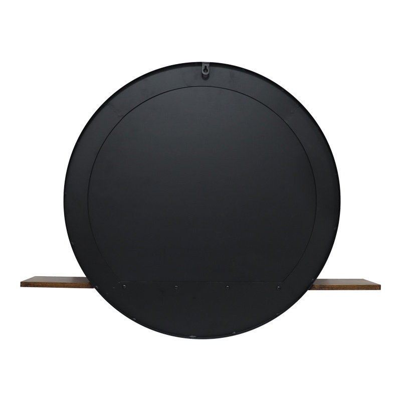 Oglinda cu raft Salmin, Pako World, Negru, 80x10x60 cm - 3 | YEO