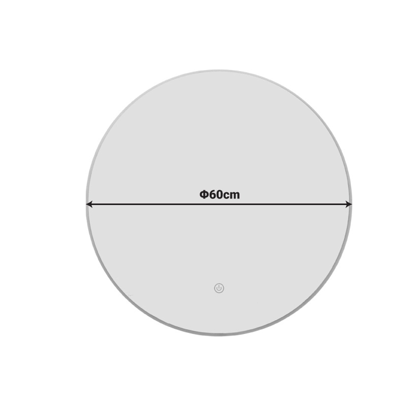 Oglinda LED Lucox Transparent 60x3x60 cm