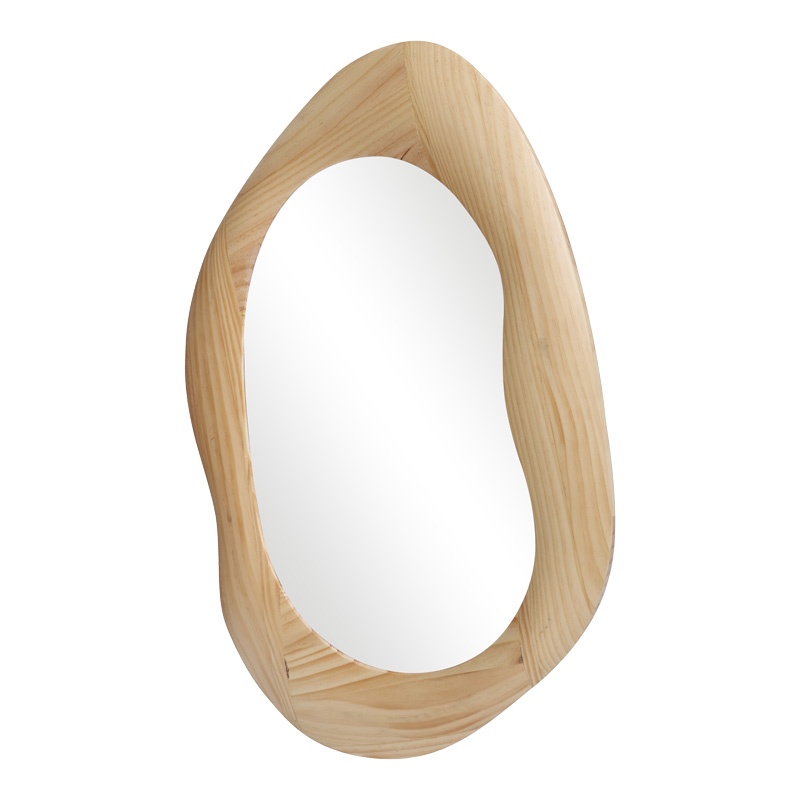 Oglinda ovala Enola, Pako World, Natural, 54x2.5x80 cm - 2 | YEO