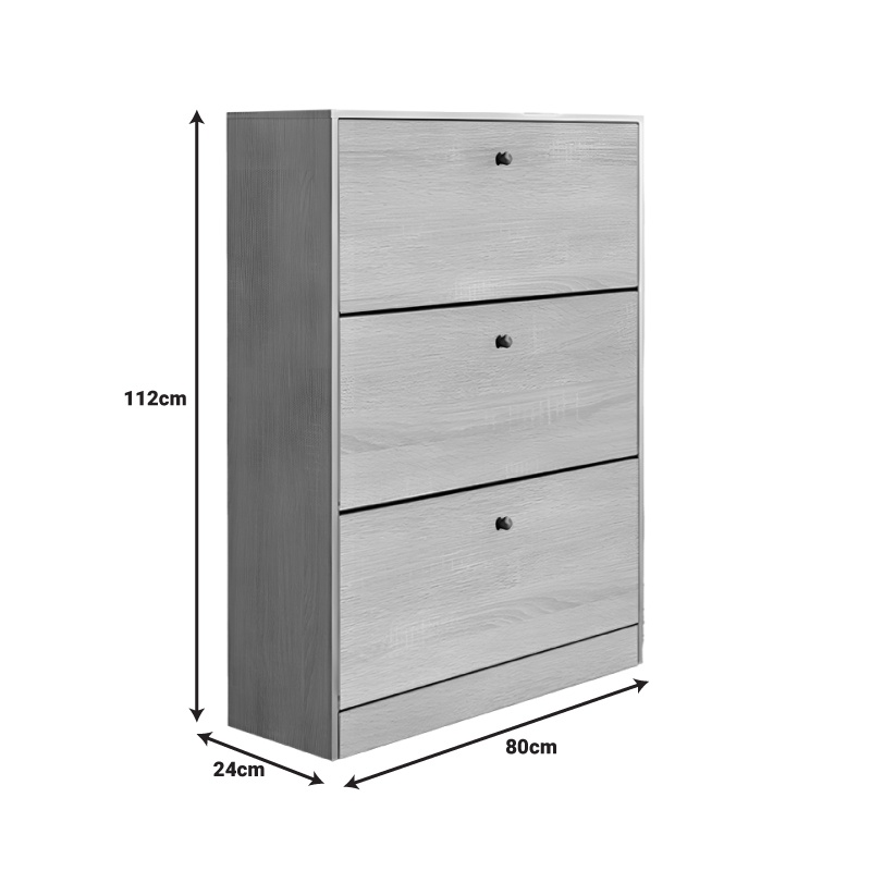 Pantofar cu setare Cabinet Pako World Natural 80x24x112 cm