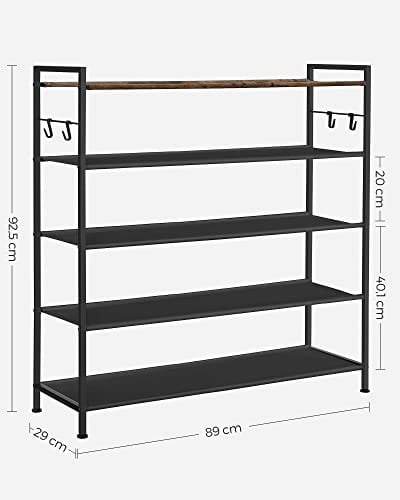 Pantofar, Songmics, Negru, 90x29x92.5 cm - 4 | YEO