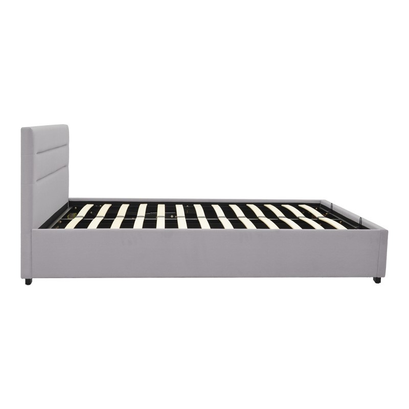 Pat cu depozitare Molito Gri 120x200x91 cm - 2 | YEO