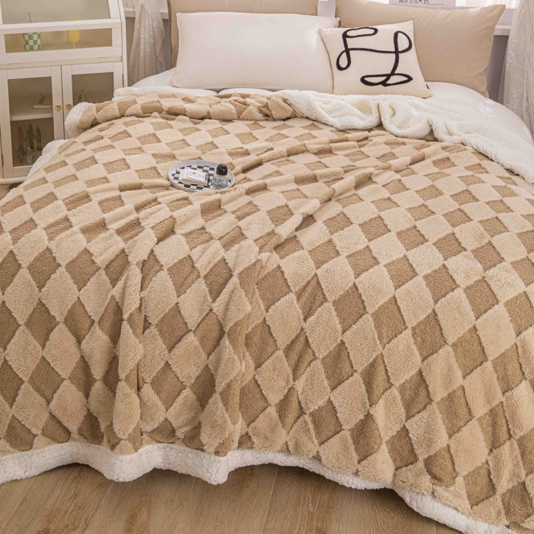 Patura Cocolino cu Blanita Teddy V8 Crem 200x230 cm - 2 | YEO